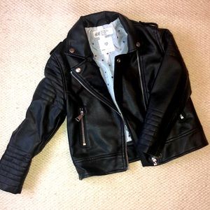 H&M Faux Leather Moto jacket!!